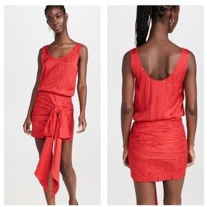 Philosophy di Lorenzo Serafini NWT US 2 Red Tie Waist Mini Dress‎